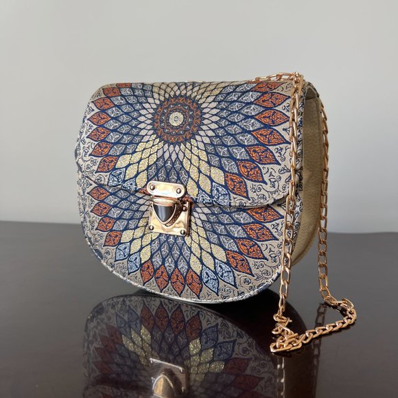 Azilux brand Leather Turkish handmade unique designed evening handbag - Picture 8 of 13